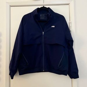 Figs scrub jacket in navy